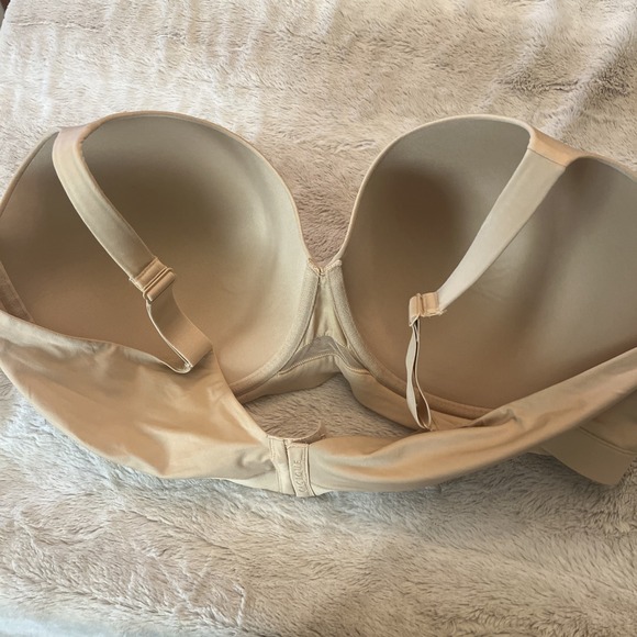 Cacique Bra 50DDD Lightly Lined No-Wire Beige Lane Bryant Wireless Plus Size - Picture 4 of 8